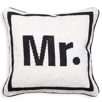 Mr Needlepoint Pillow, small